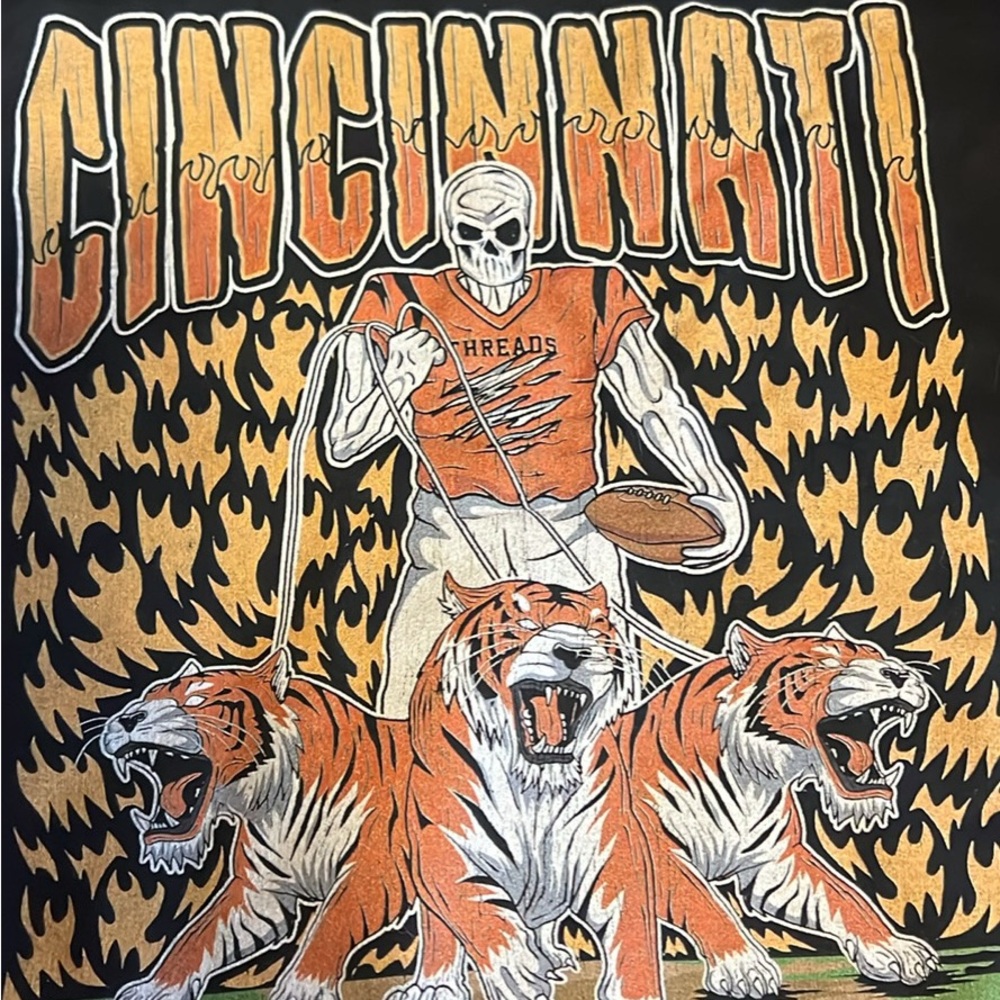 Cincinnati Black and Orange Sweatshirt